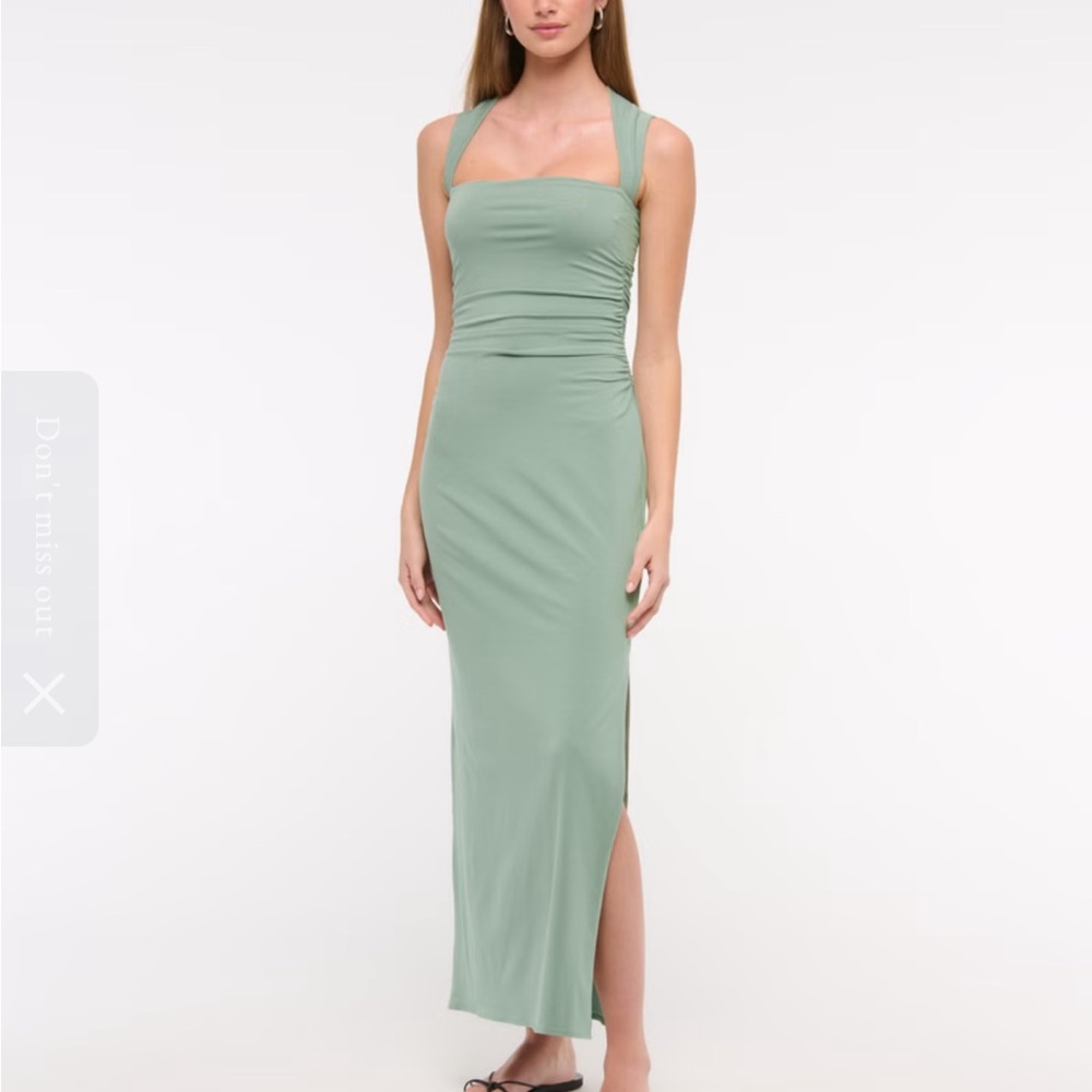 Abercrombie & Fitch Green Maxi Dress